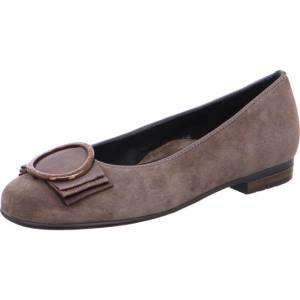 Ara Ballet Pumps Sardinia Taiga Ženske Balerinke Sive | ARA105SPF