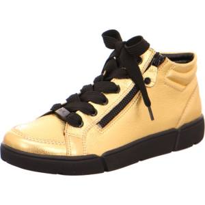 Ara High Top Rom-sport Ženske Čizme Zlatne Crne | ARA134BSE