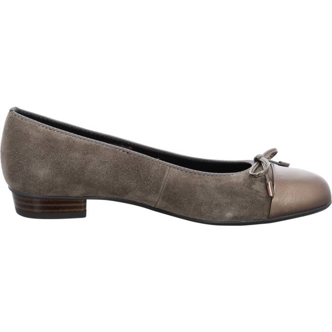 Ara Ballet Pumps Bari Moro Taiga Ženske Balerinke Zelene | ARA304MKE