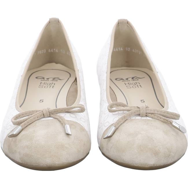 Ara Ballet Pumps Bari Sand Ženske Balerinke Smeđe | ARA534IMW