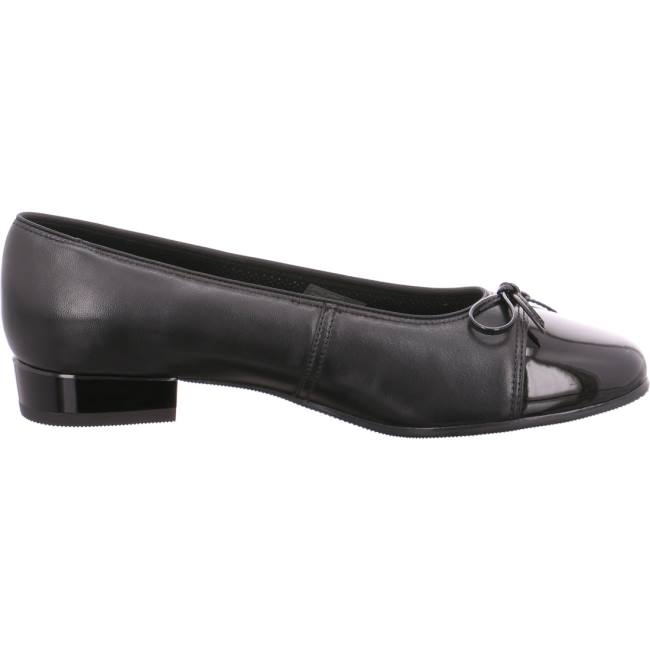 Ara Ballet Pumps Bari Ženske Balerinke Crne | ARA781LFW