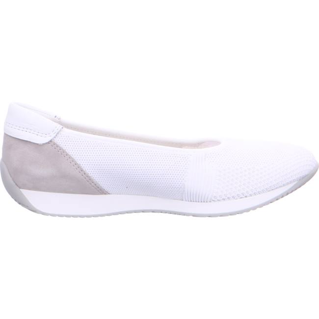 Ara Ballet Pumps Porto Ženske Balerinke Bijele | ARA104GDQ