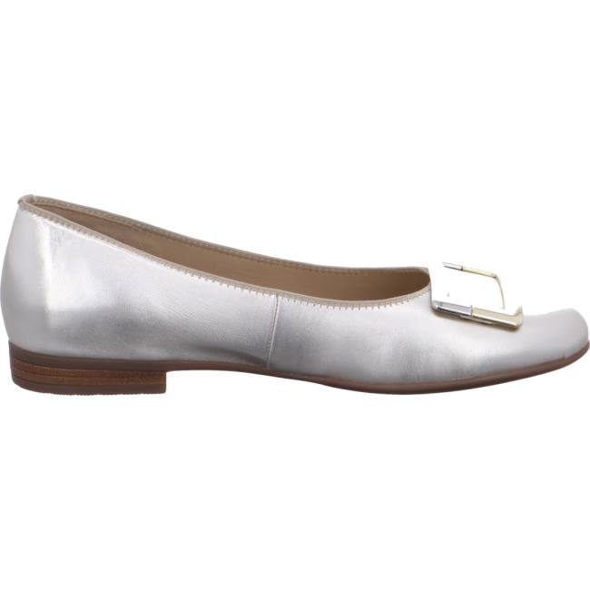 Ara Ballet Pumps Sardinia Gold Ženske Balerinke Sive | ARA236POB