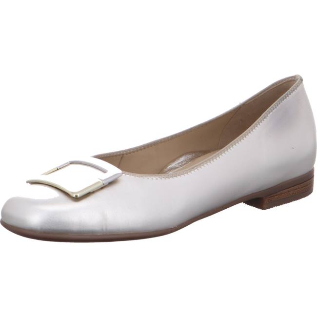 Ara Ballet Pumps Sardinia Gold Ženske Balerinke Sive | ARA236POB