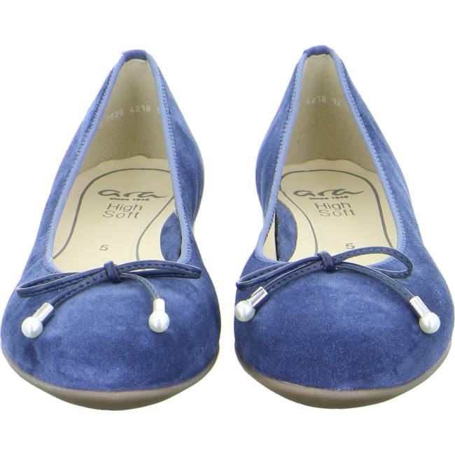 Ara Ballet Pumps Sardinia Indigo Ženske Balerinke Plave | ARA792SRJ