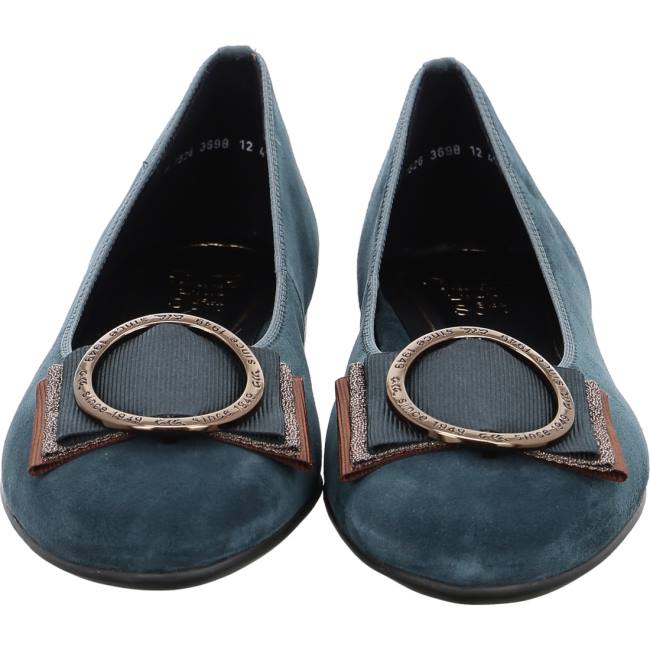 Ara Ballet Pumps Sardinia Peacock Ženske Balerinke Zelene | ARA248DLI