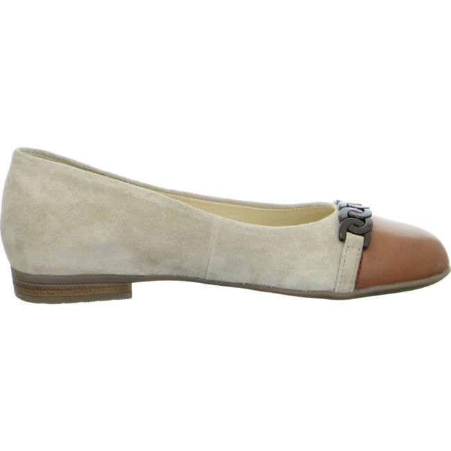 Ara Ballet Pumps Sardinia Sand Brandy Ženske Balerinke Smeđe | ARA185NKC