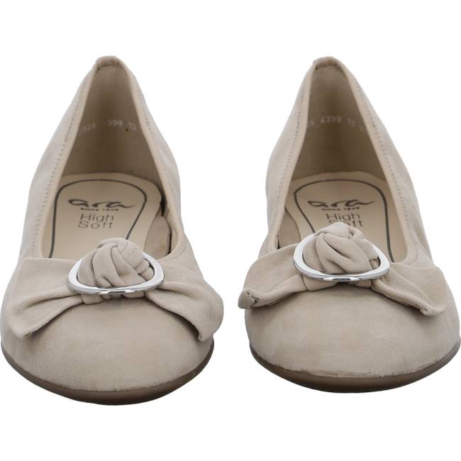 Ara Ballet Pumps Sardinia Sand Ženske Balerinke Bež | ARA741FZY