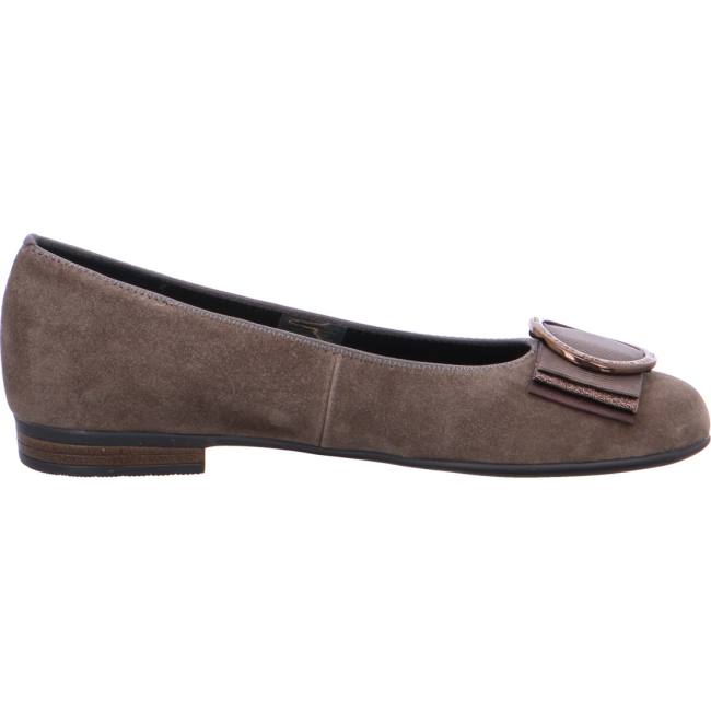 Ara Ballet Pumps Sardinia Taiga Ženske Balerinke Sive | ARA105SPF