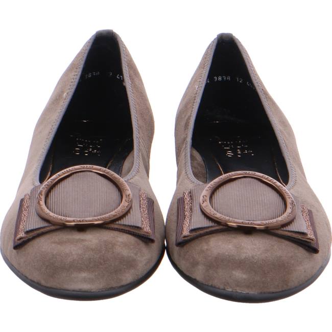 Ara Ballet Pumps Sardinia Taiga Ženske Balerinke Sive | ARA105SPF