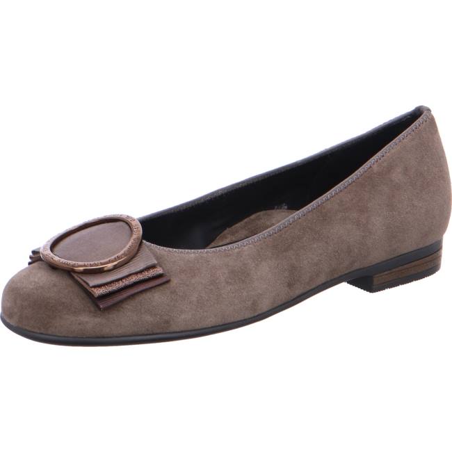 Ara Ballet Pumps Sardinia Taiga Ženske Balerinke Sive | ARA105SPF