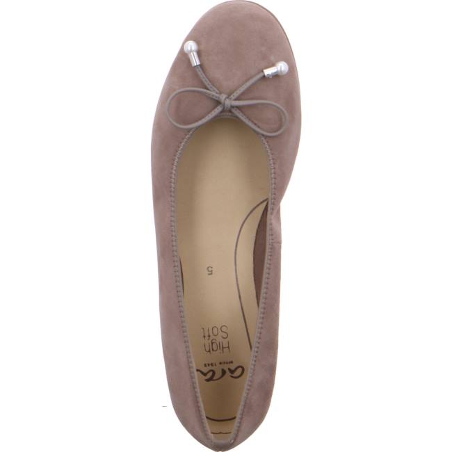 Ara Ballet Pumps Sardinia Taupe Ženske Balerinke Bež | ARA475AGJ