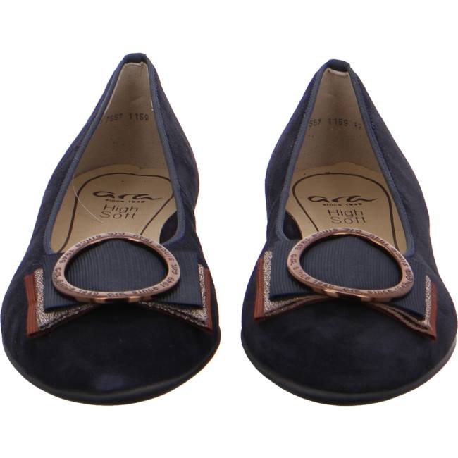 Ara Ballet Pumps Sardinia Ženske Balerinke Plave | ARA638BTK