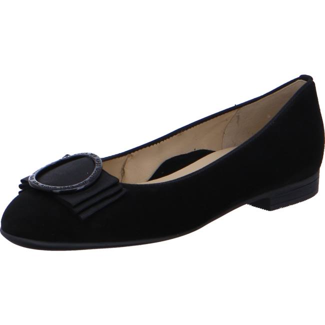 Ara Ballet Pumps Sardinia Ženske Balerinke Crne | ARA648MJC