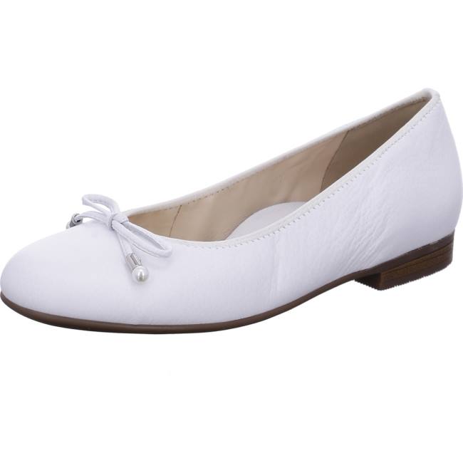 Ara Ballet Pumps Sardinia Ženske Balerinke Bijele | ARA712XOL