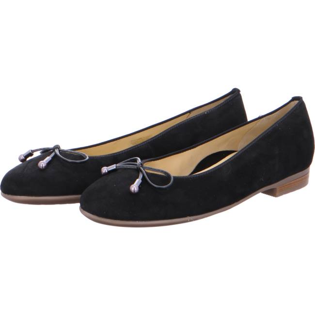 Ara Ballet Pumps Sardinia Ženske Balerinke Crne | ARA798VNK