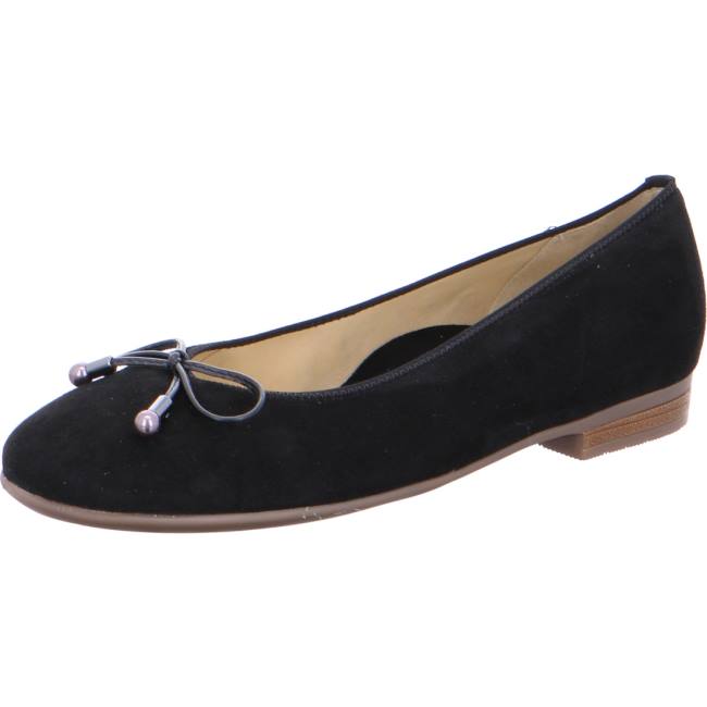 Ara Ballet Pumps Sardinia Ženske Balerinke Crne | ARA798VNK