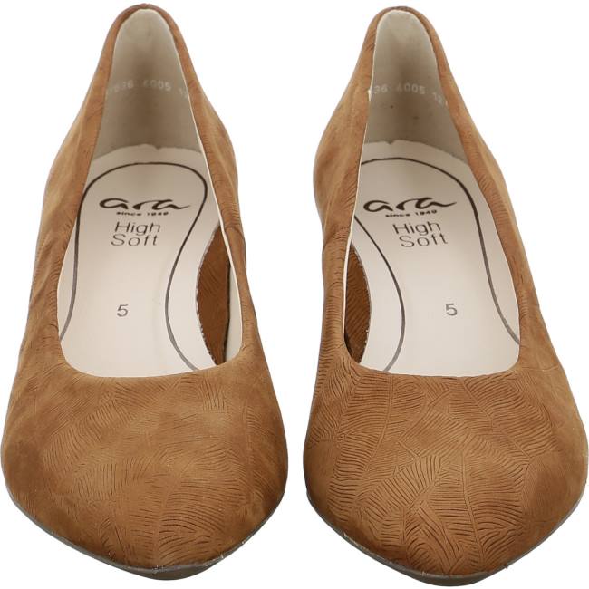 Ara Court Shoes London Cognac Ženske Cipele na petu Smeđe | ARA904YUG