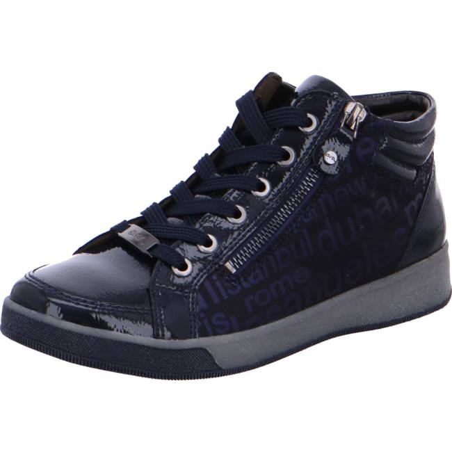 Ara High Top Rom Navy Ženske Čizme Plave | ARA067HJW