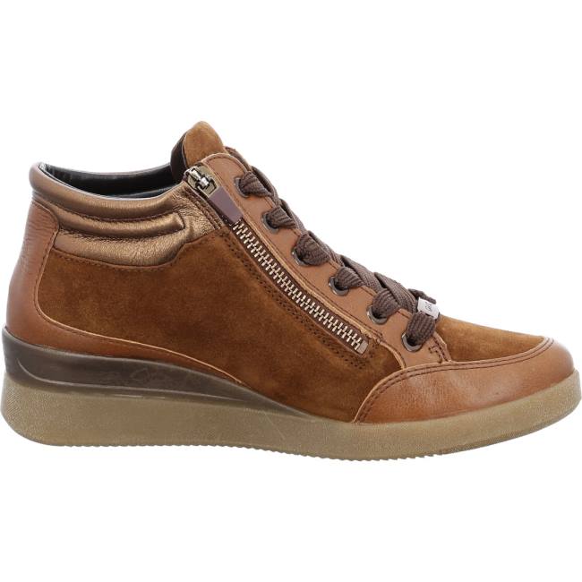 Ara Lace-ups Lazio Cognac Ženske Čizme Smeđe | ARA718CYM