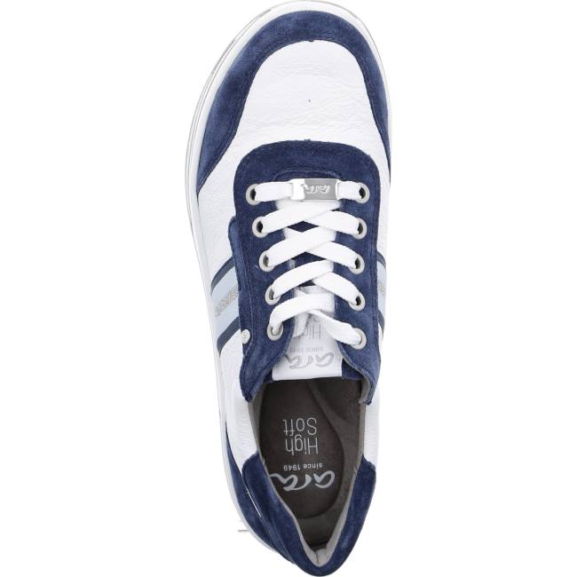 Ara Lace-ups Sapporo Indigo Ženske Patike Bijele | ARA189ZFW