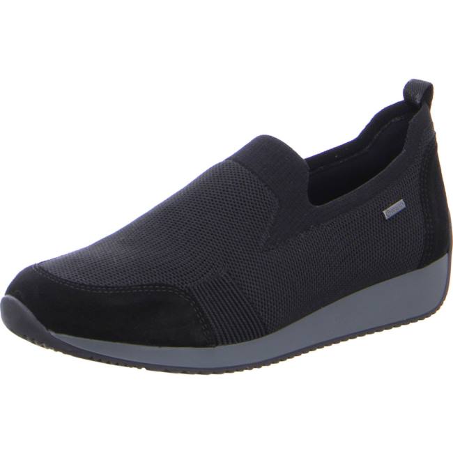 Ara Slip-ons Lissabon Ženske Mokasinke Crne | ARA967XTL