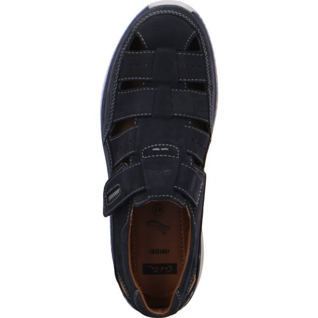 Ara Slip-ons Pedro Navy Muške Sandale Plave | ARA092CIG