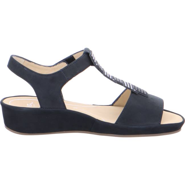 Ara Wedge Capri Ženske Sandale Plave | ARA213HQM