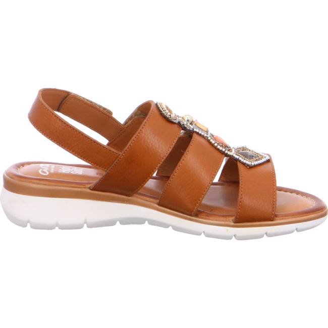 Ara Wedge Kreta Cognac Ženske Sandale Smeđe | ARA391SIM